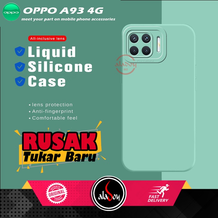 Soft Case Oppo A93 4G Case Liquid Silicone Pro Camera Premium Casing