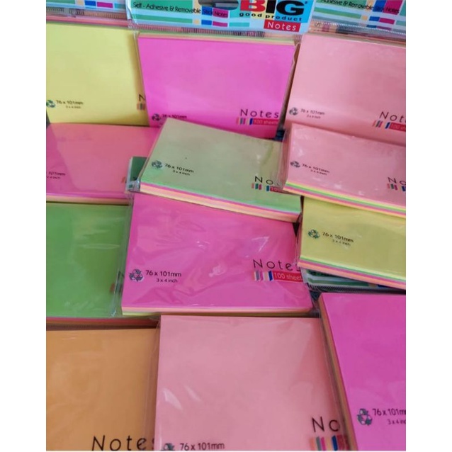 

Post it / Memo Stik / Sticky Note BIG ESELON 76x101mm isi 100 Lembar