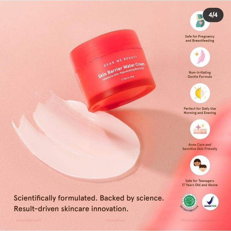 Dear me beauty skin barrier water cream