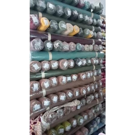 Kain Diamond Stretch Italiano Grade A - Diamond Crepe Georgette Original Tidak Jual KW