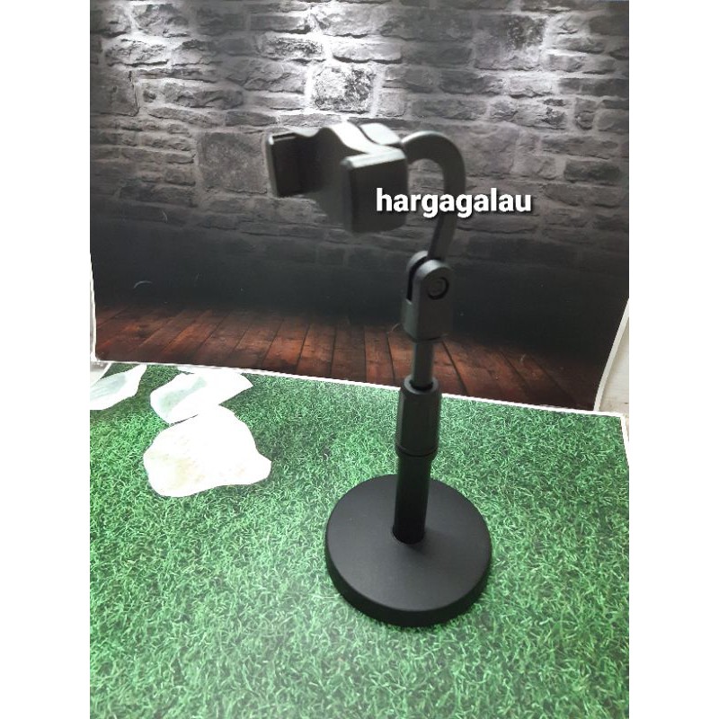 Mobile Phone Bracket live | Stand Holder Hp | Tempat handphone di meja horisontal vertical 360 Bisa Atur Tinggi dan Arah Ponsel