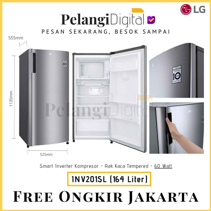 LG Kulkas 1 Pintu - GN-INV201SL