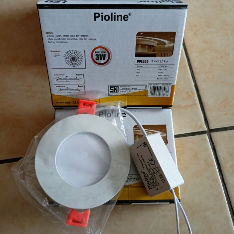 lampu plafon LED downligt pioline 3watt