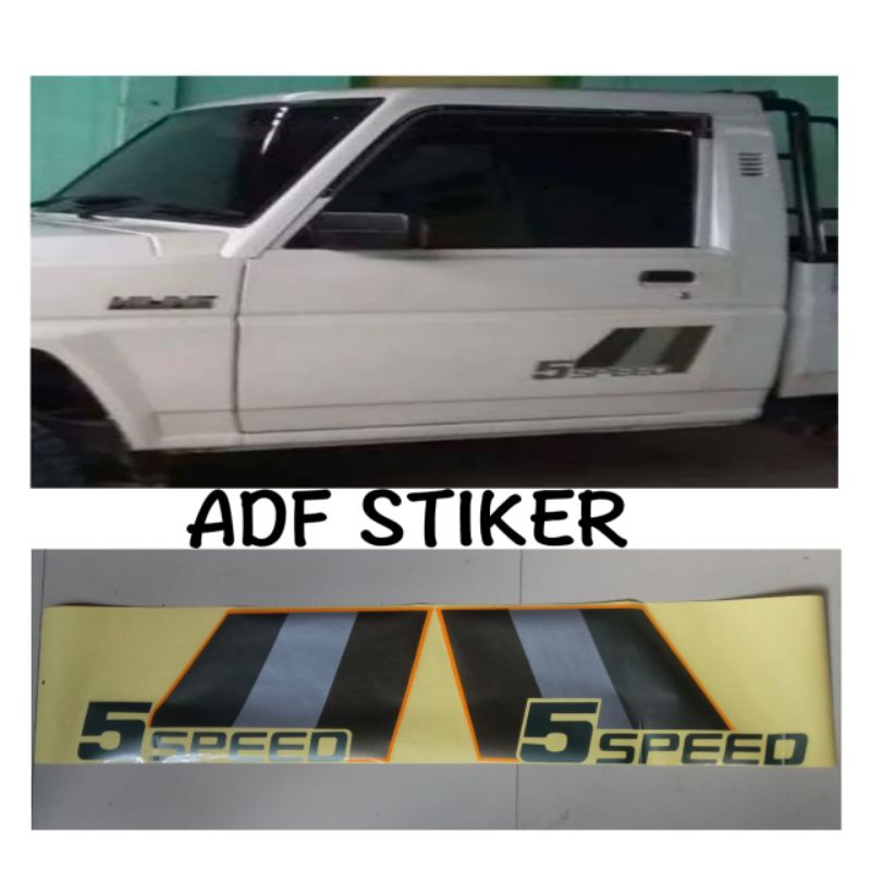 Stiker List Body Taft Hiline Pick Up 5Speed 1set / stiker pintu taft 5speed