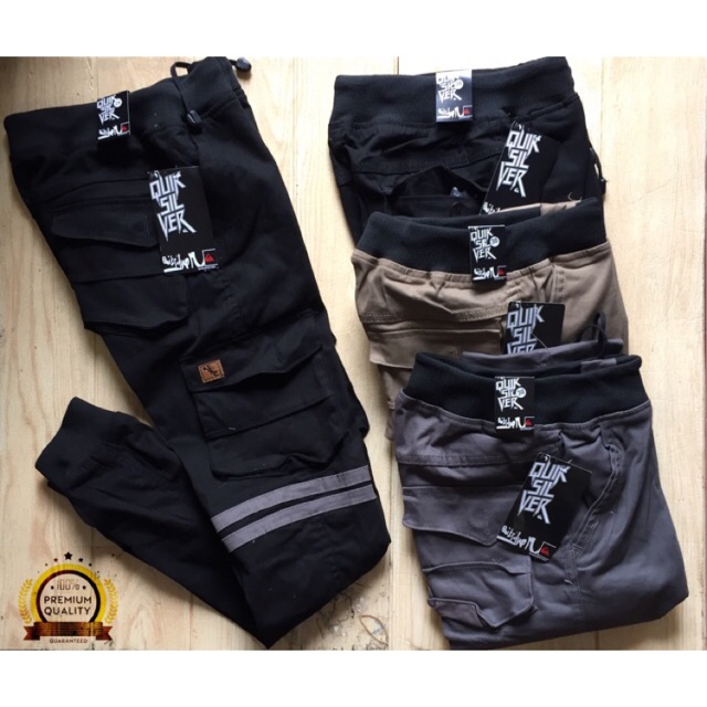 Celana Jogger Cargo Pria Pinggang Elastis Katun Original Strech Mulur Outdoor Hiking Celana Gunung Murah