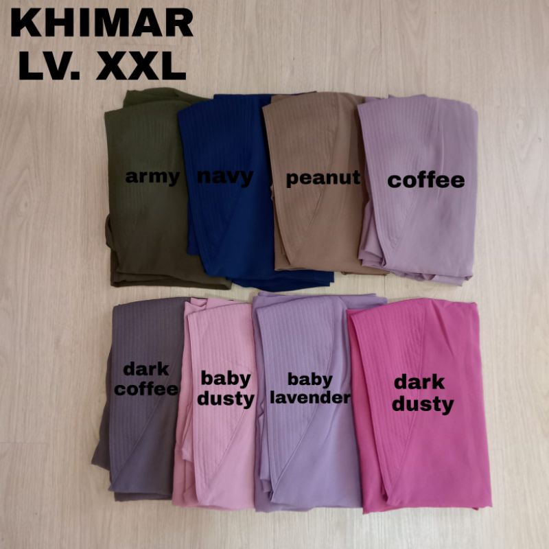 Khimar LV XXL ceruty babydoll hijab instan