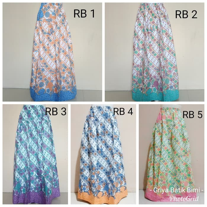 Rok batik wanita dewasa warna soft cantik