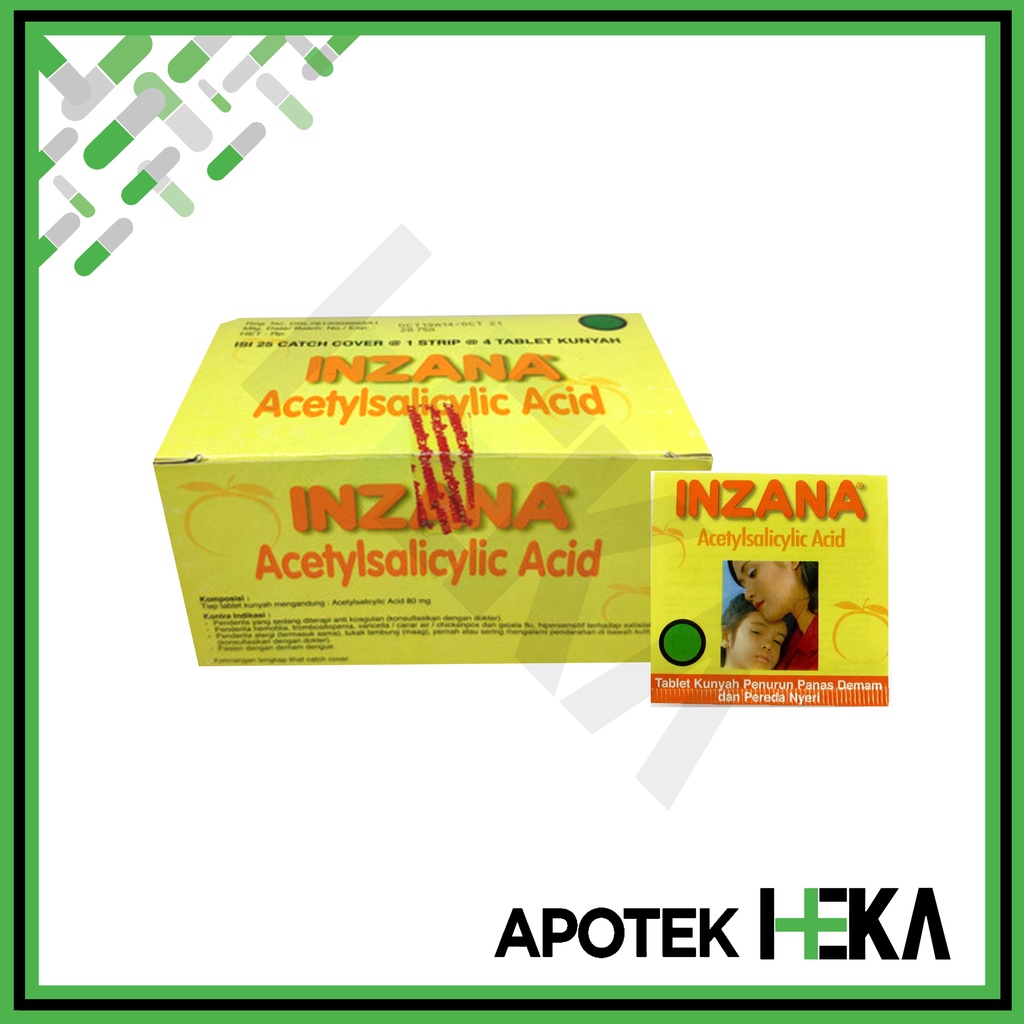 Inzana Box isi 25x4 Tablet - Obat Penurun Panas Anak (SEMARANG)