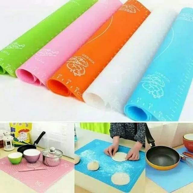 40x50 Alas Adonan tatakan silicone pizza kue silicone mat