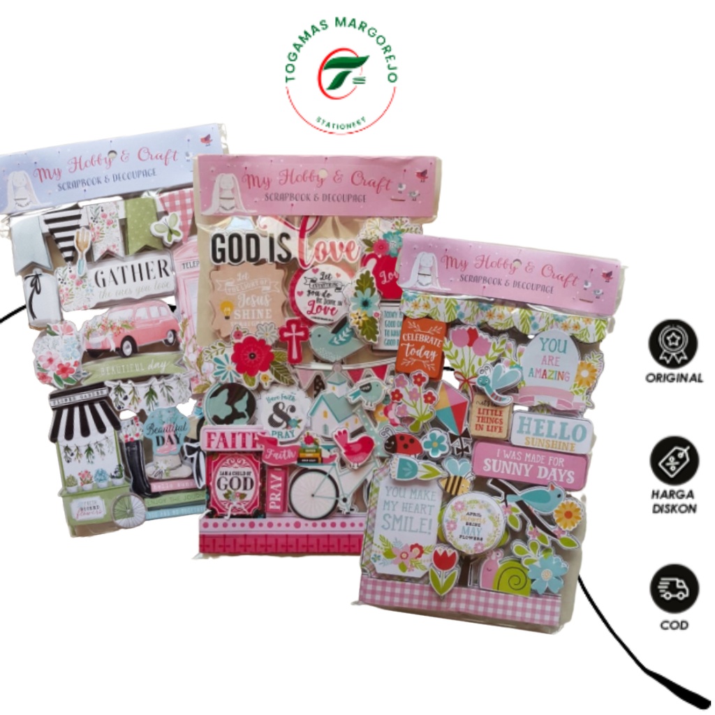 

STICKER 3D SCRAPBOOK & DECOUPAGE (MY HOBBY & CRAFT)