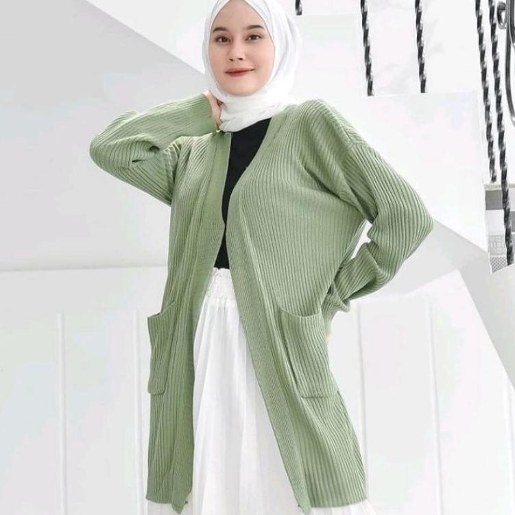 Recomended.. Cardigan Wanita rajut Belle panjang sweater rajut best seller