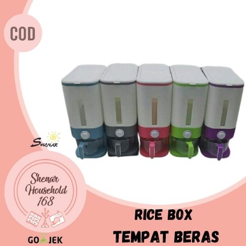 SHENAR , RICE BOX TEMPAT BERAS SERBAGUNA MULTIFUNGSI MENGHEMAT TEMPAT LEMARI BERAS DAPUR UNIK  DISPENSER TEMPAT BERAS OTOMATIS LIPAT ANTI HAMA DAN KUTU  FREE CANGKIR