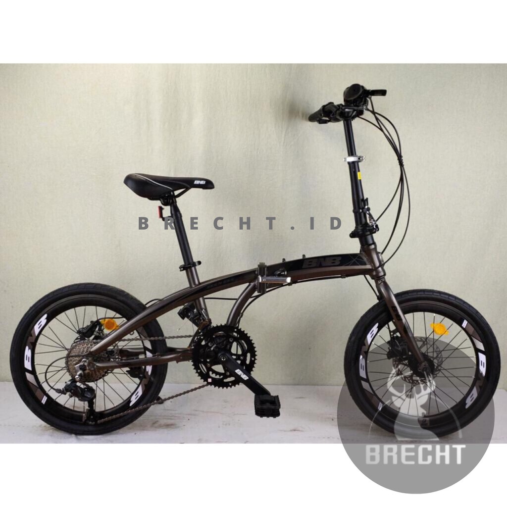  Sepeda Lipat alloy 20 BNB TYPE F08 2x8speed disc brake 