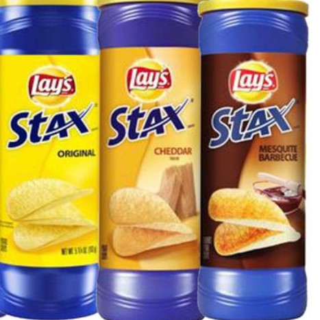 

Lays Stax - BBQ-Cheddar-Original
