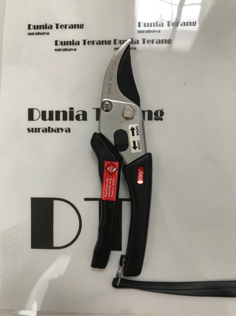 Gunting Dahan Fukuda ST-808 / Ranting Bunga Tanaman-Stainless Steel Garden Shears 8’’ Teflon Coated