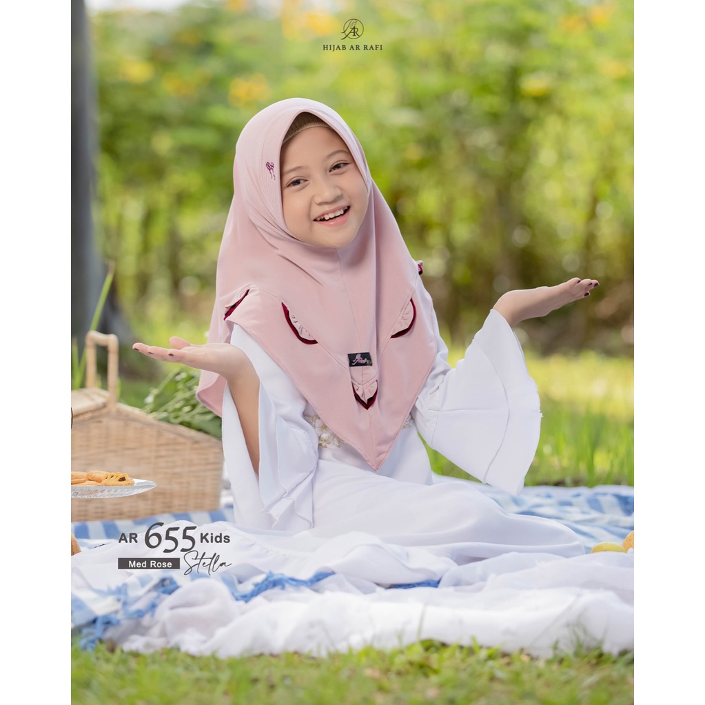 Jilbab Hijab Anak Instan Arrafi AR 655 Kids ORI Kerudung Anak Perempuan Instan Terbaru