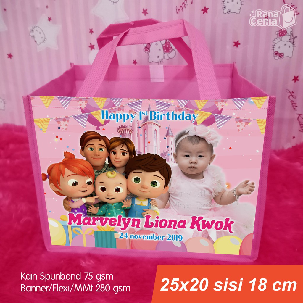 

Tas Ulang Tahun Anak Souvenir Ultah/Tas Ulang Tahun/Goodie Bag/Souvenir Ultah Anak/Tas Jinjing