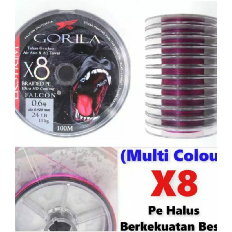 Senar PE Falcon Gorila X8 - 100m