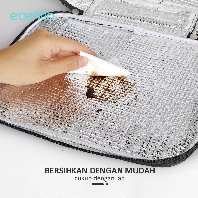 ecentio Lunch Bag tas bekal makanan set/tas makanan/totebag/tas kecil/tas karakter/Tas piknik