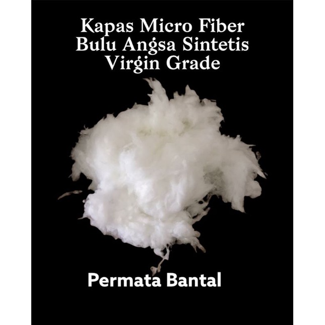 [ PROMO ] Kapas Nanofiber/Microfiber/Bulu Angsa Sintetis ( 1 KG )