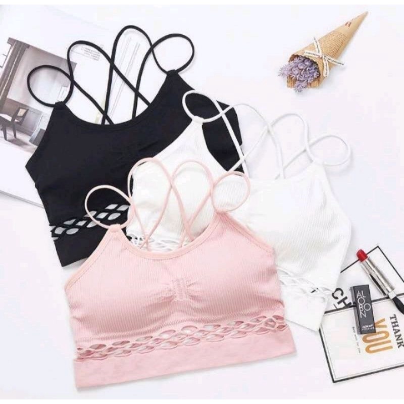 Bra Sport/Bra Korea/Miniset salur motif jaring FEMA 141