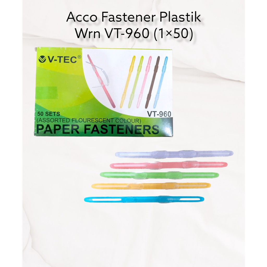 

Paper Pastener Vtec Plastik Warna