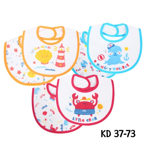 Kiddy Baby Slabber / Bib Bayi / Celemek Bayi Untuk Makan Bahan Kain Menyerap Air/ 37073