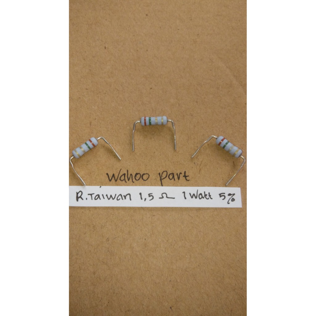 Resistor 1,5 ohm 1 watt 5% taiwan (10 pcs)