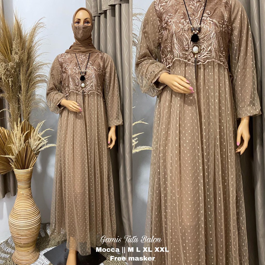 Gamis Tutu Balon / Kebaya Kekinian / Kebaya / Kebaya Brukat / Gamis Brukat / Gamis Pesta / Gamis