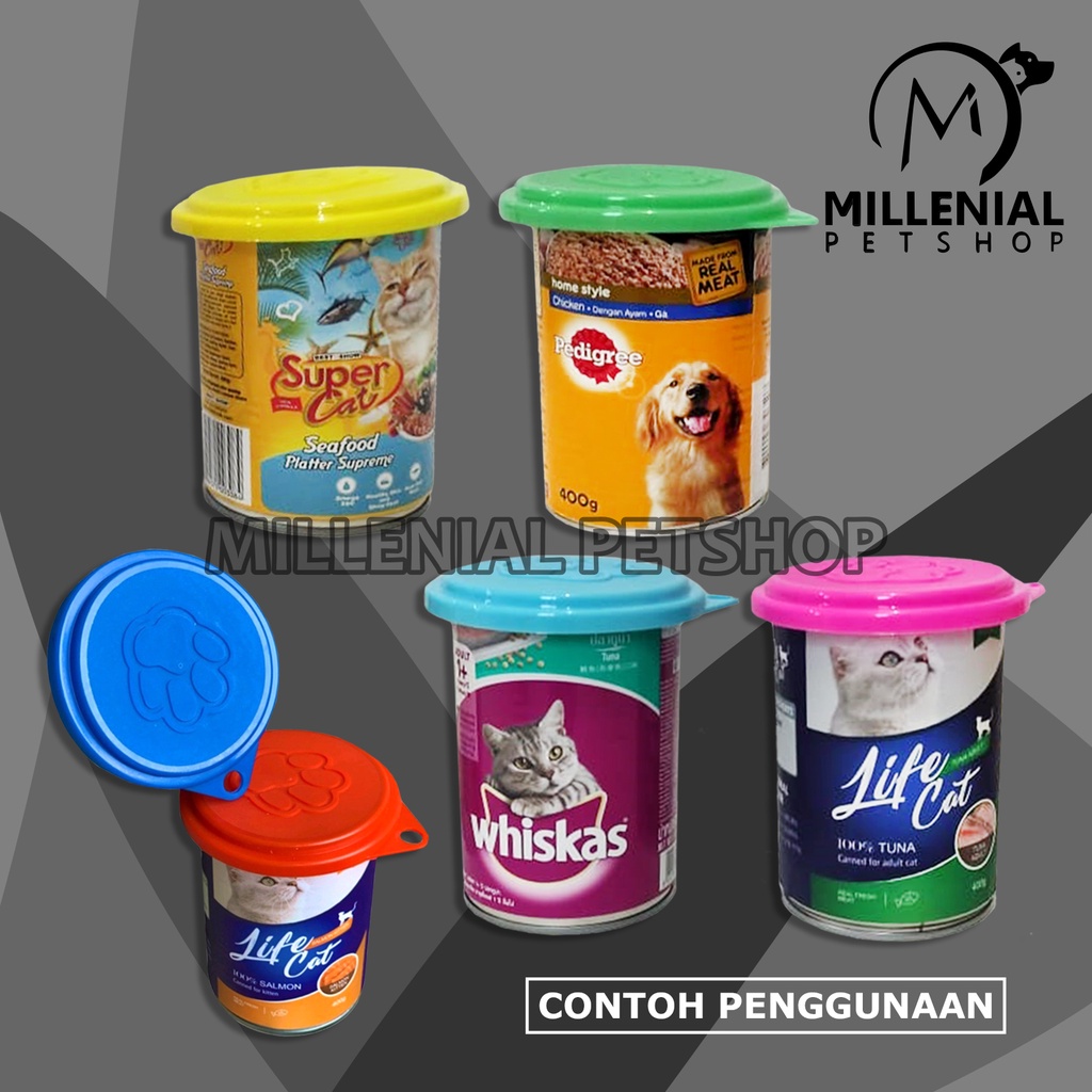 Penutup Makanan Kaleng Kucing Anjing Makanan Kaleng