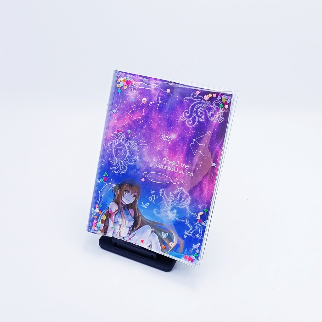 [WS] Notebook Water Gliter /notebook journal/Motif Zodiak