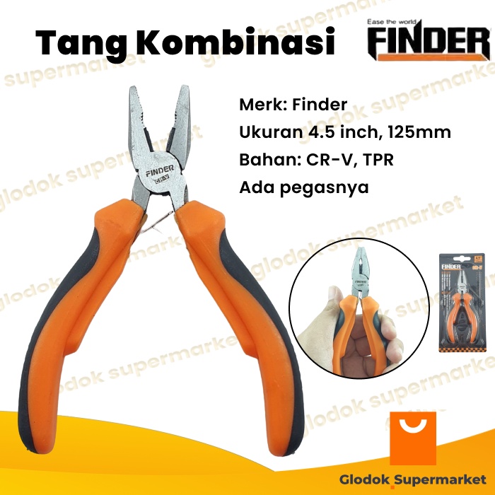 Tang Kombinasi 4.5 inch Finder Mini Combination Plier 125mm