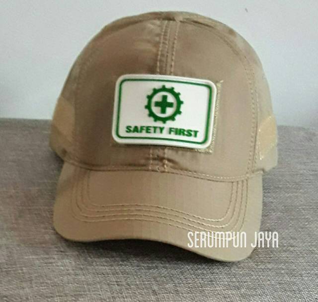 TOPI SAFETY FIRST - K3 - TOPI VELCRO TAN + PATCH