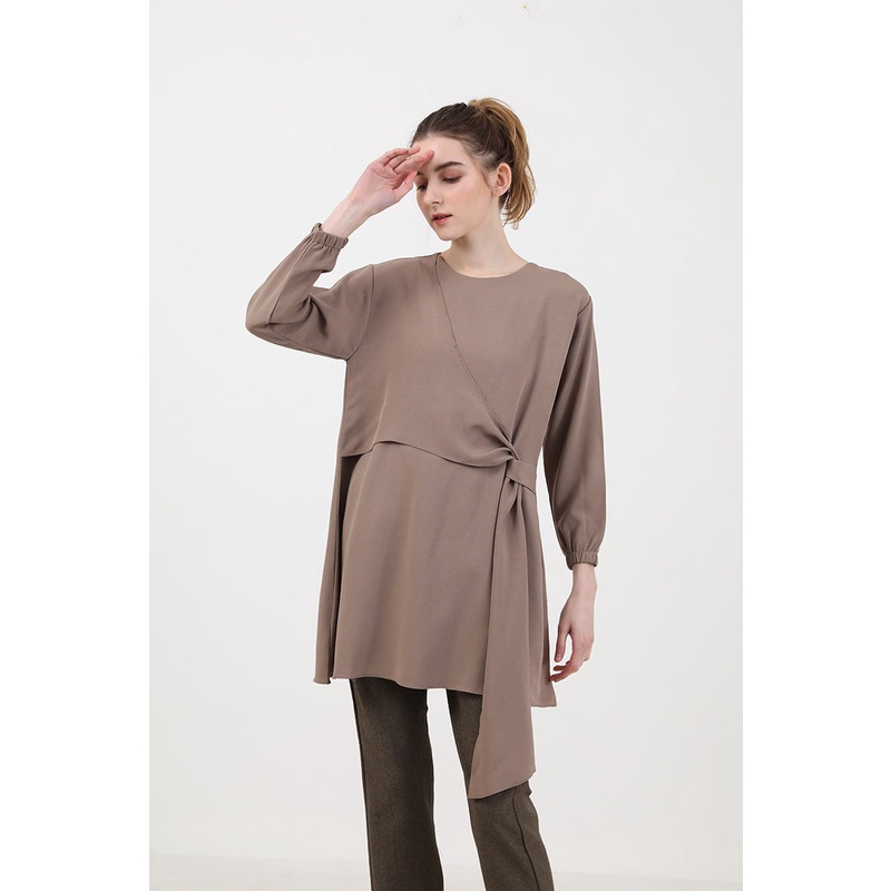 Berrybenka - Atasan Blouse Wanita Sofia Imelda Tied Tops-6