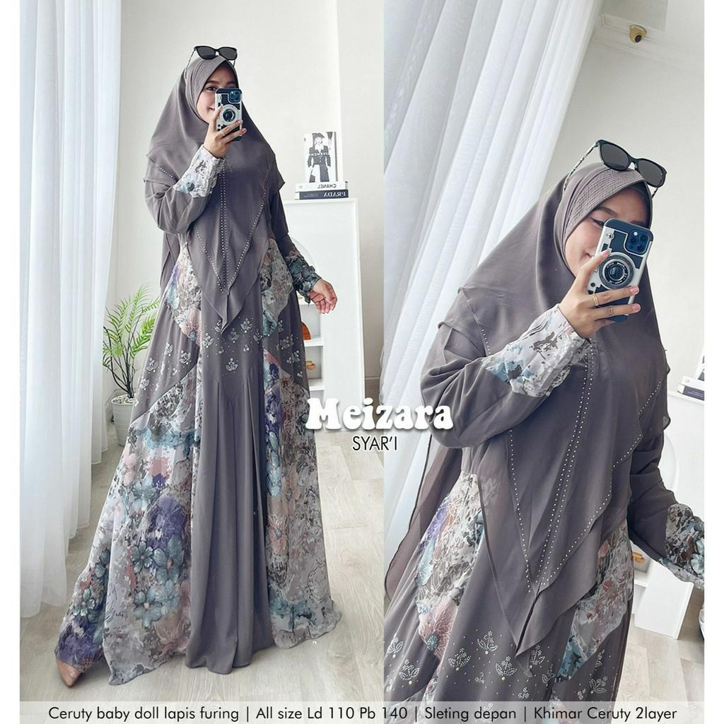 GAMIS PESTA SYARI ABSTRAK MEIZARA