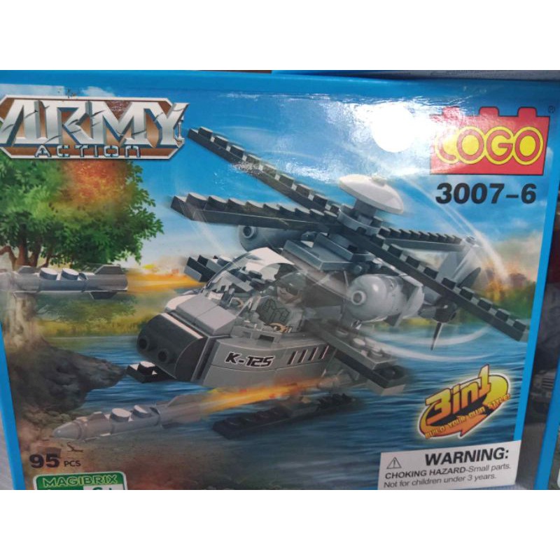 cogo helikopter blok lego