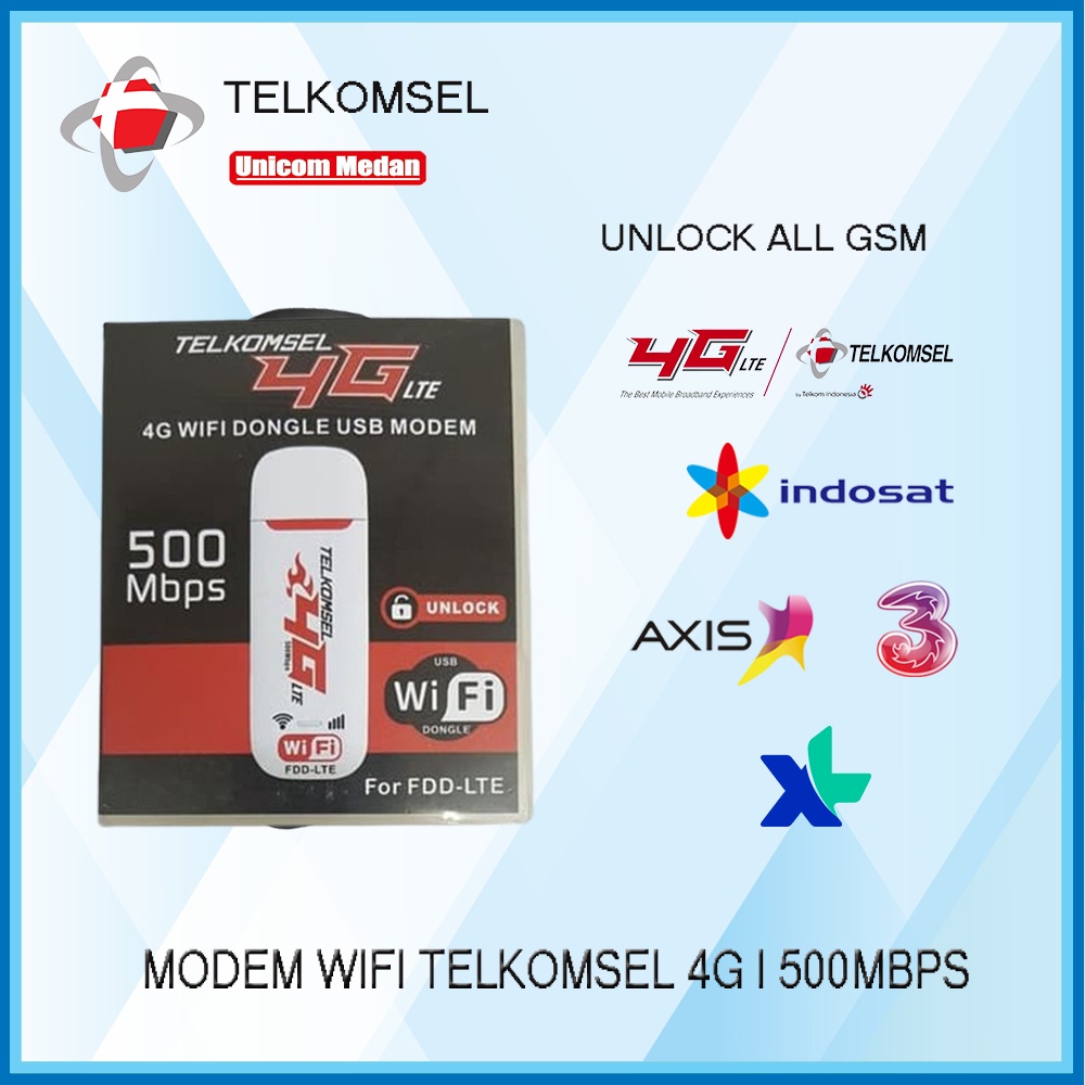 Modem wifi 4G LTE Telkomsel 500Mbps Unlock All GSM