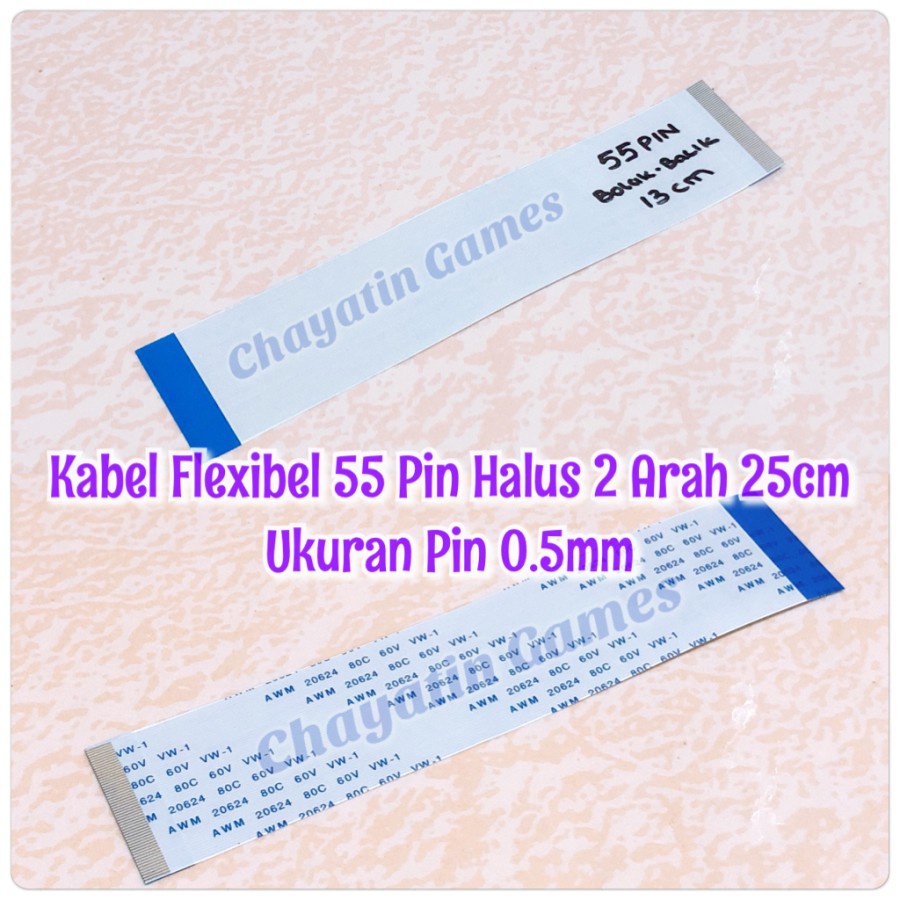 Kabel Flexibel 55 Pin Halus 2 Arah Panjang Seauai Varian Yang Diorder Ukuran Pin 0.5mm