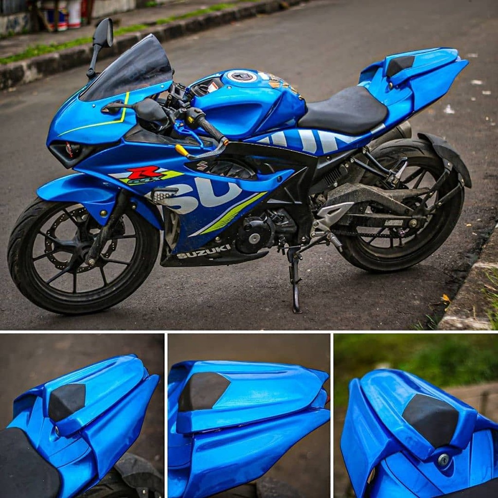PAKET SET COVER BODY BELAKANG GSX DAN SINGLE SEAT GSX BODY BELAKANG GSX SEMOK