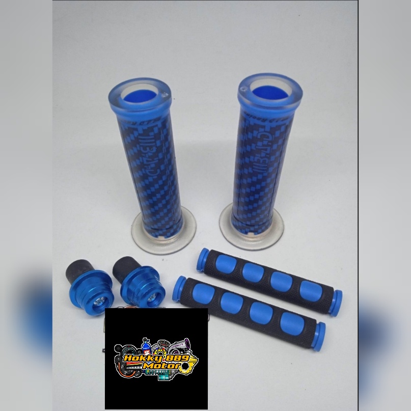 PAKET 3IN1 MURAH #GRIP KARBON+JALU STANG MINI+KARET HENDEL REM# UNIVERSAL SEMUA JENIS MOTOR