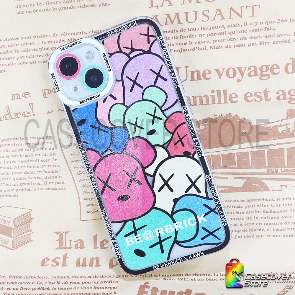 Softcase Lens Cover Kaws iPhone 7 8 7+ 8+ X XS XSMAX 11 12 13 Mini Pro Promax