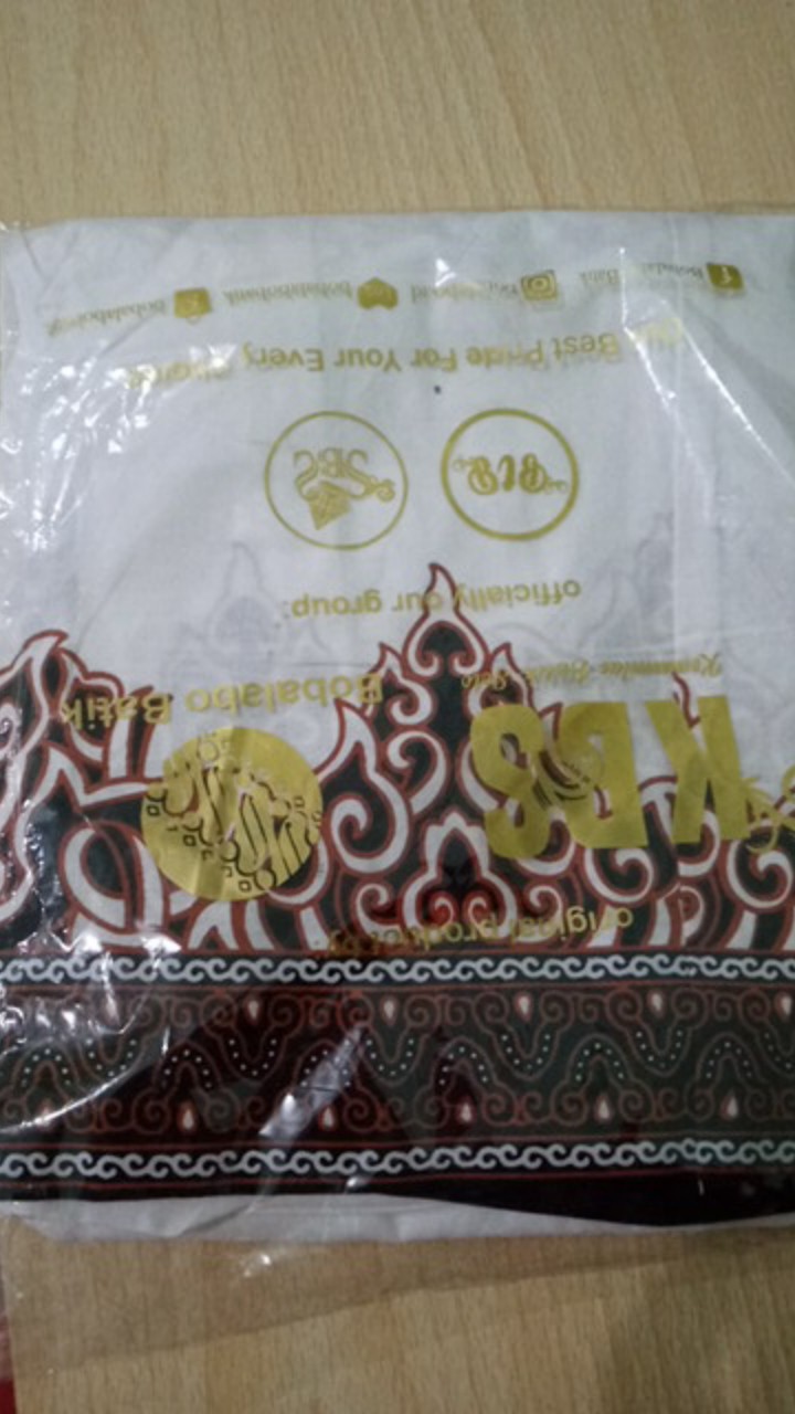 Sarung Celana Batik Printing Tumpal Sogan Putih Ori Mukti Utomo-021 Bahan Cotton Prima Solo