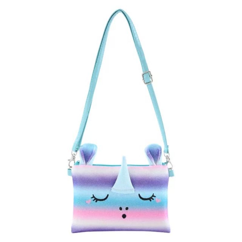 tas selempang unicorn kudapony glitter import UK 18 x 13,5 cm anak perempuan TK SD