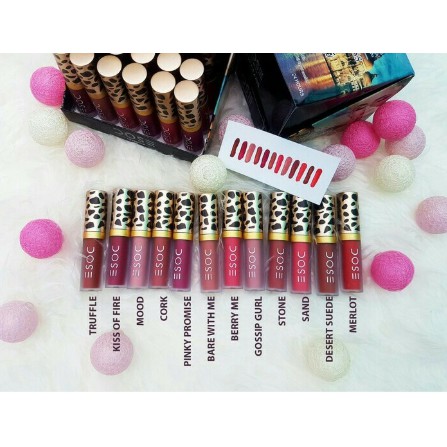 DOSE SOC Lipstik Liquid Cream Matte Tutup Tutul Macan / Lips Matte / Dose of Colors 35gr