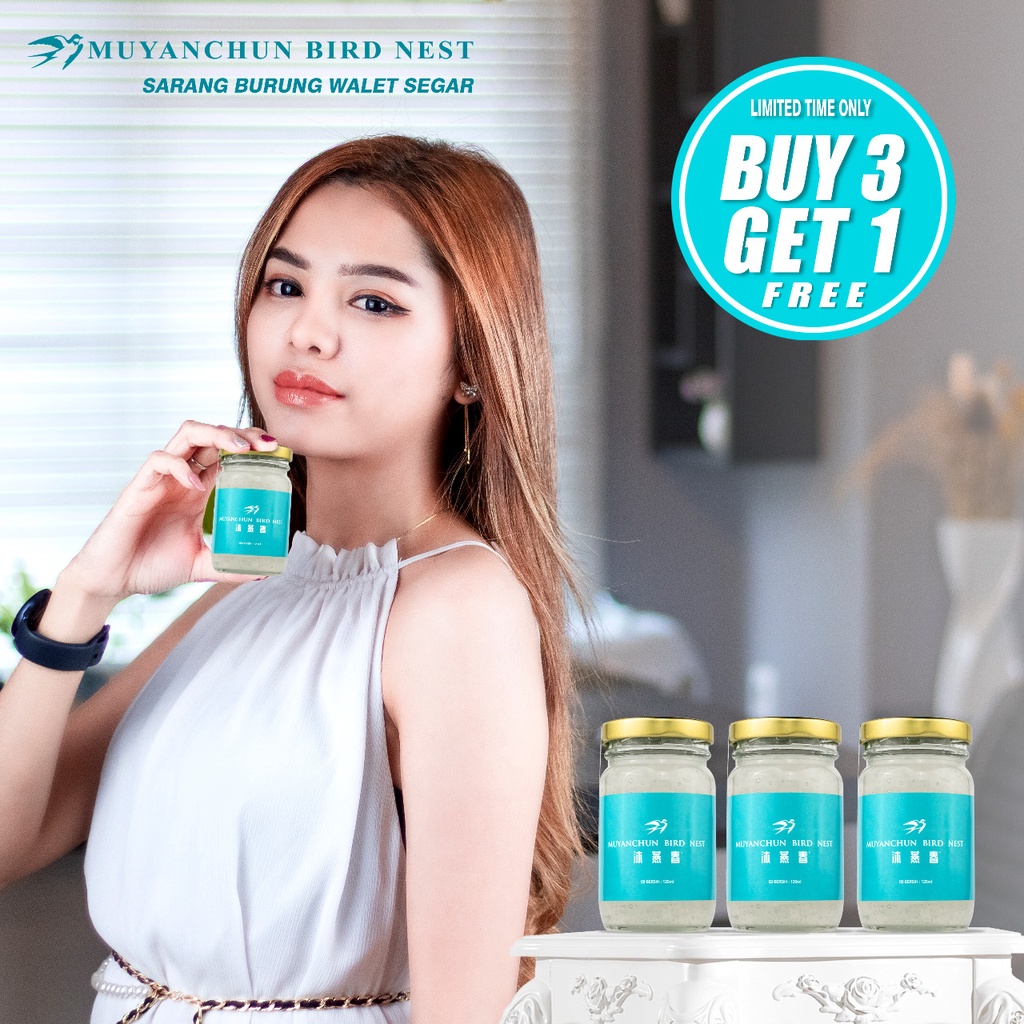 

100% Sarang Burung Walet Alami 120ml Birdnest Minuman Makanan Ibu Hamil Yunwo untuk Kesehatan Asli Kalimantan Freshly Tanpa Pengawet Boiled Bird’s Nest By Muyanchun birdnest