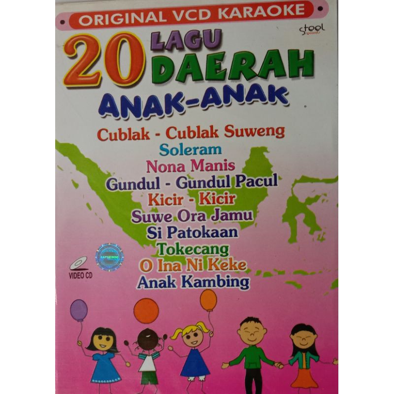 VCD Original Karaoke Lagu Daerah  Anak anak Indonesia