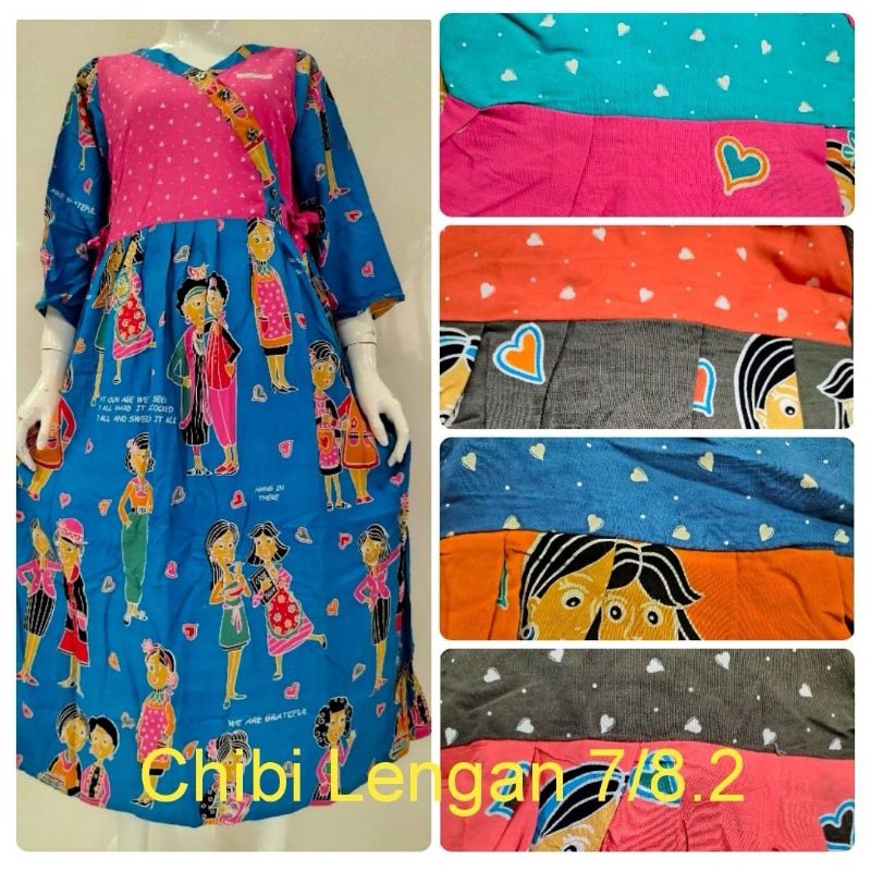 DASTER RAYON DEWASA BU TEJO HAP CHIBI LENGAN 7/8