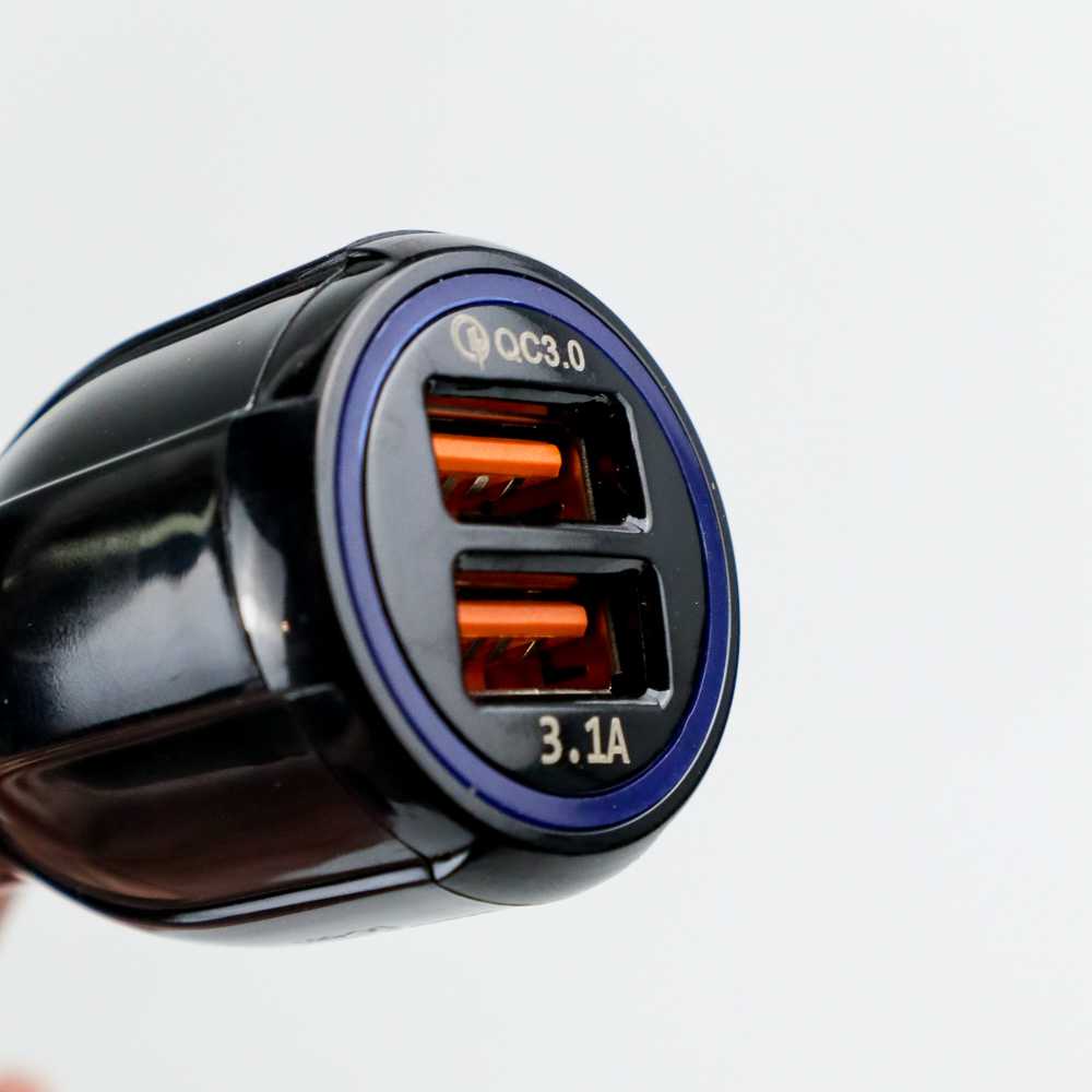 Taffware Car Charger Dual USB Port 3.1A QC3.0 - DC-681