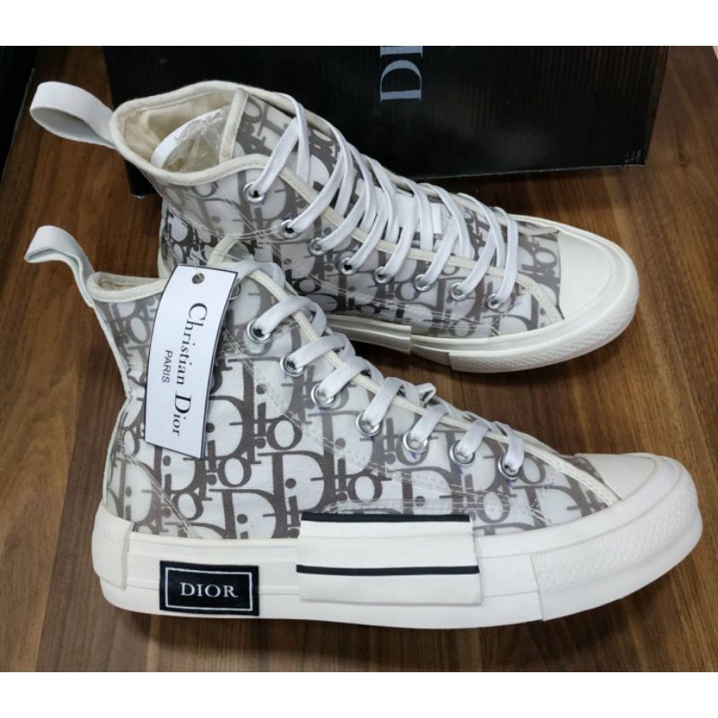 SEPATU SNEAKER PREMIUM DIOR B23 OBLIQUE