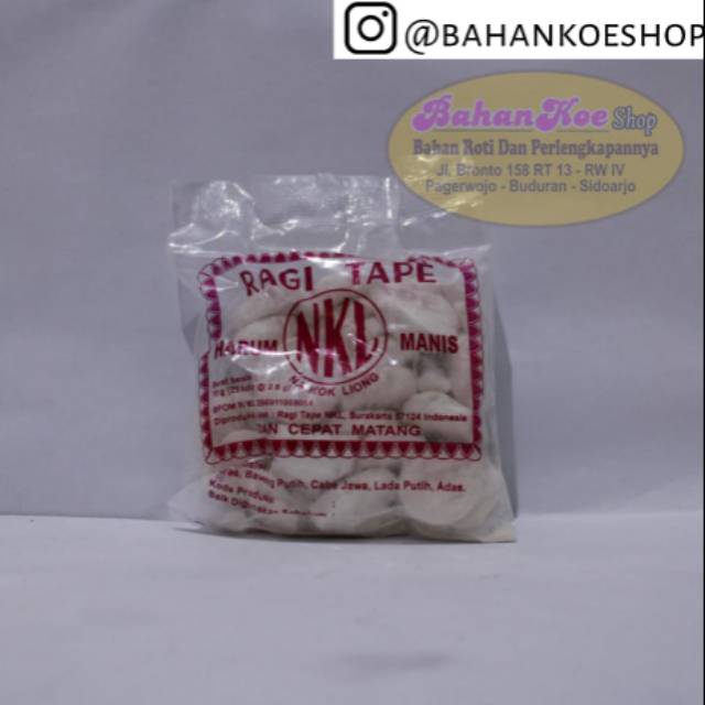 

Ragi Tape Kemasan NKL 70 gr